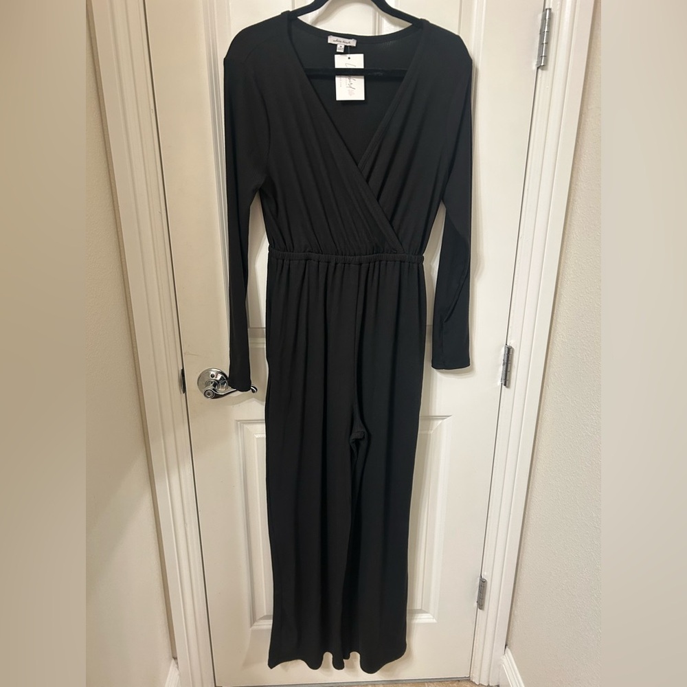 White Birch NWT Long Sleeve Stretchy Ribbed Jumpsuit
